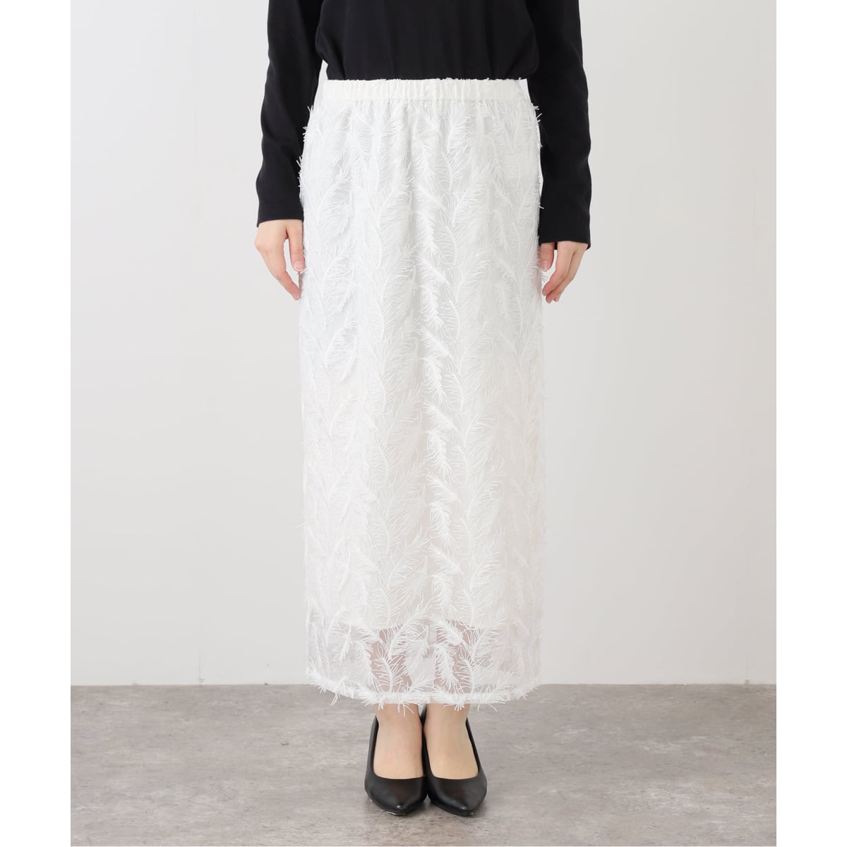 フラワーエンブロイダリーベロアスカート | スローブ イエナ