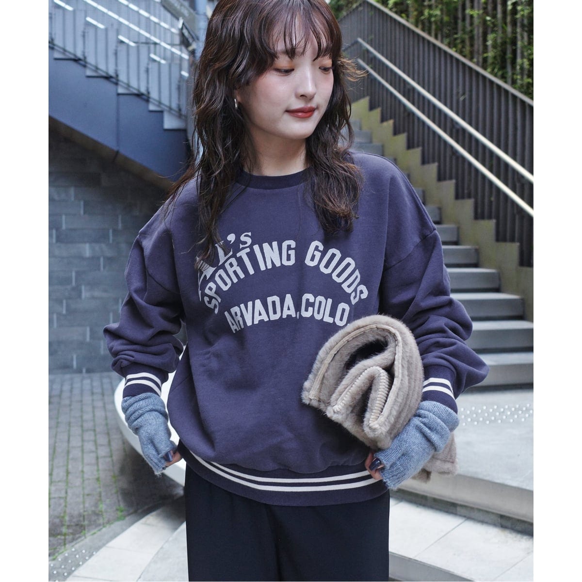 ビックシルエットピグメント裏毛プルオーバー | スローブ イエナ(SLOBE