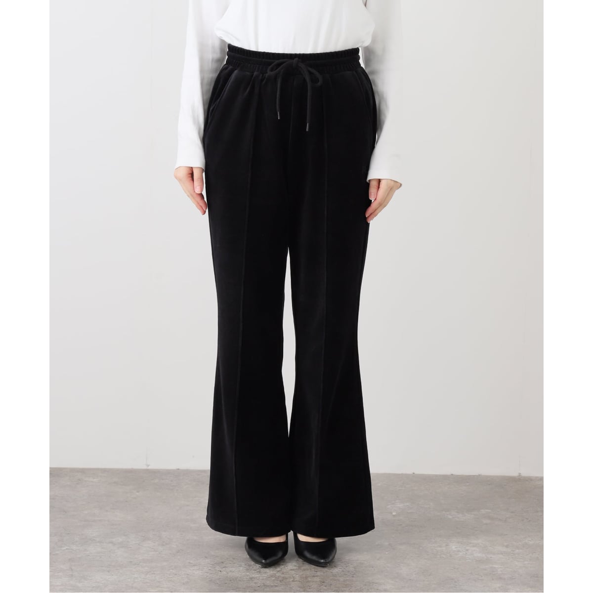 SLOBE IENA フリルカットパンツ ブラック38 フリルカットパンツ（その他パンツ）｜SLOBE IENA