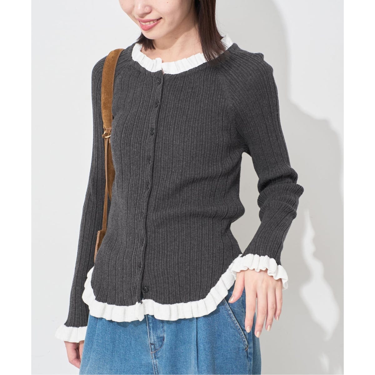 即発送　SLOBE IENA 2025年新品未使用　フリルカーディガン 追加予約》tyn.TGOR/トゴール フリルカーディガン J0102 | スローブ