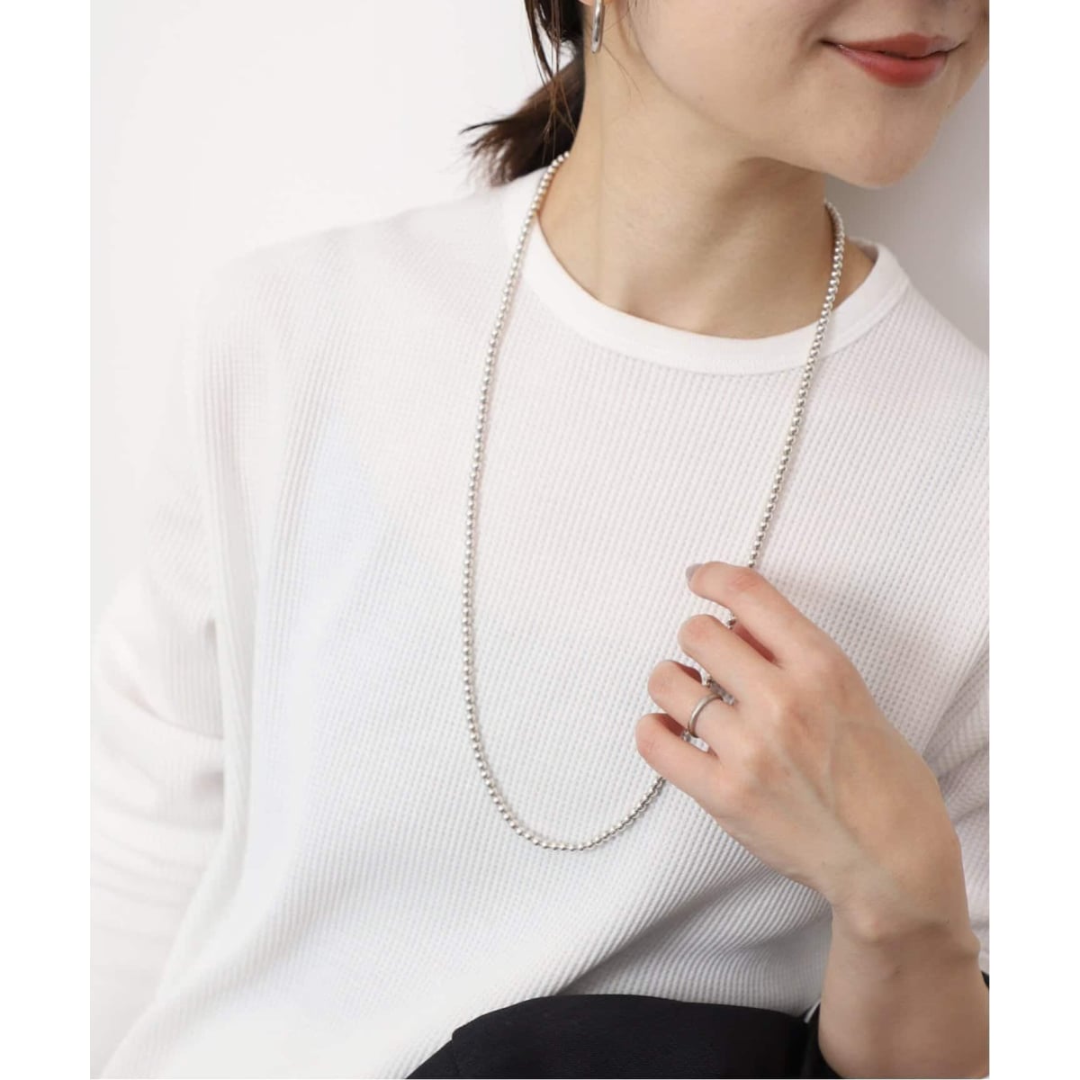 JILL BY JILLSTUART Cubic 大粒クローバーネックレス Cubic 大粒