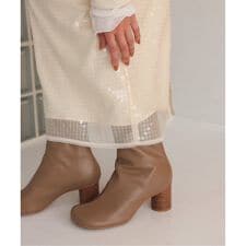 《WEB限定サイズあり/追加2》SLOBE スクエアトゥショートブーツ