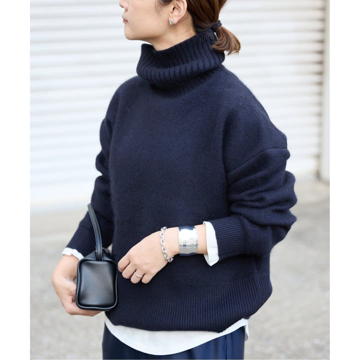 IENAイエナ*Smoothy Wool ケーププルオーバー ファインウールスキッパープルオーバー | スローブ イエナ(SLOBE IENA