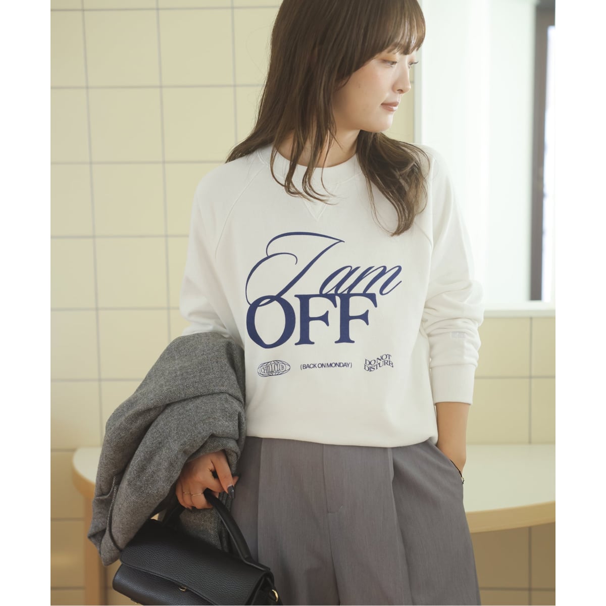 RUSSELL×LOUNA コンパクトスウェット | スローブ イエナ(SLOBE IENA