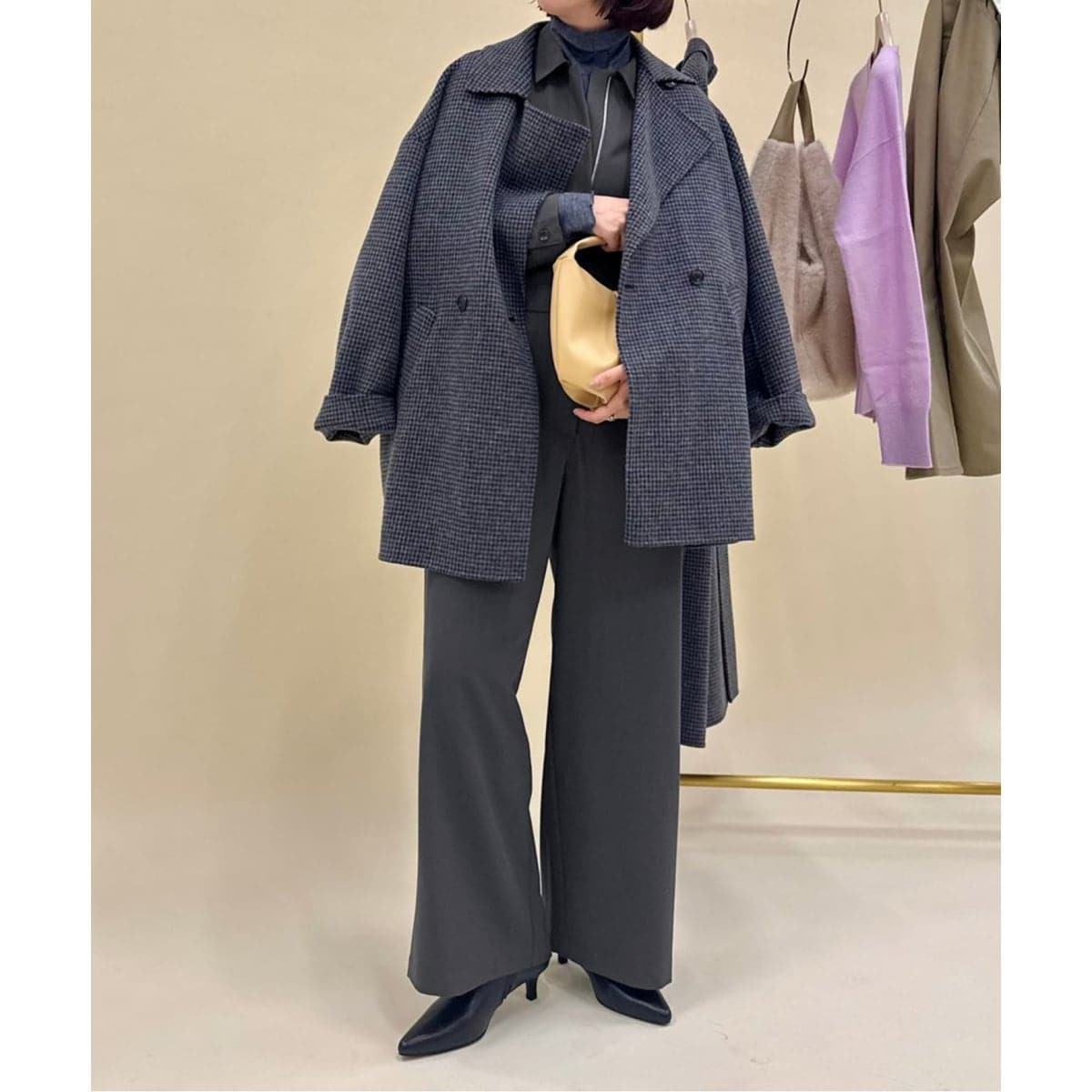 ダンプコットンフロントタックオールインワン | ノーブル(Noble