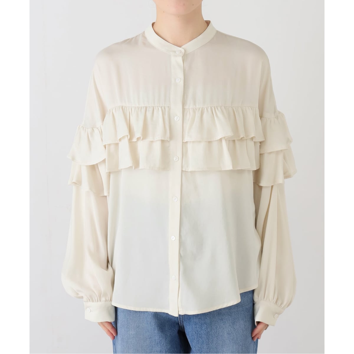 新品　SLOBE IENA habi Flower blouse 長袖ブラウス habi Flower ブラウス | スローブ イエナ(SLOBE IENA) | マルイウェブ