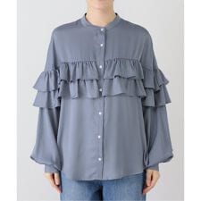 ダブルフリルブラウス