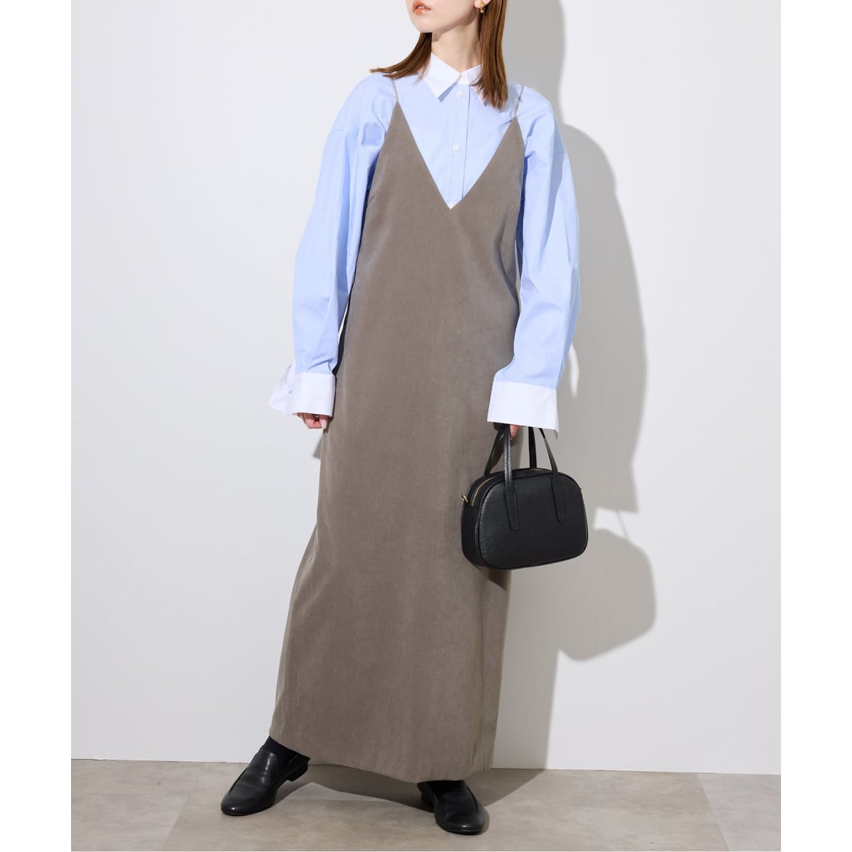 ウール混ジャージーフレアワンピース | スローブ イエナ(SLOBE IENA