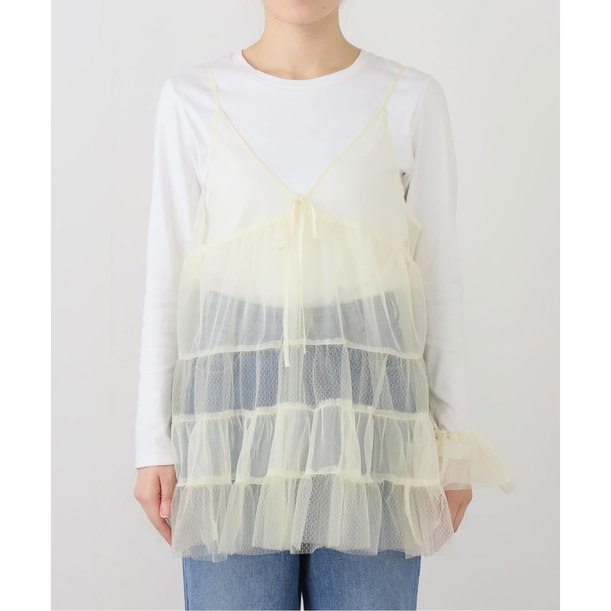 カット刺しゅうキャミブラウス | スローブ イエナ(SLOBE IENA