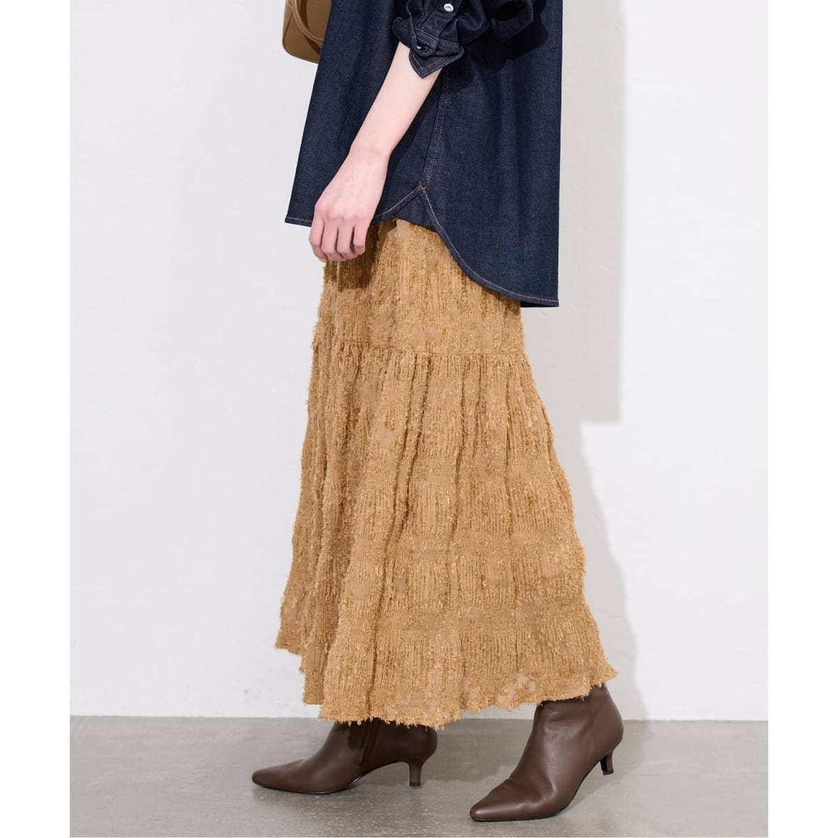 フラワーエンブロイダリーベロアスカート | スローブ イエナ(SLOBE