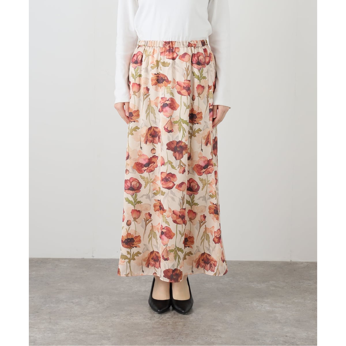 フラワーエンブロイダリーベロアスカート | スローブ イエナ(SLOBE