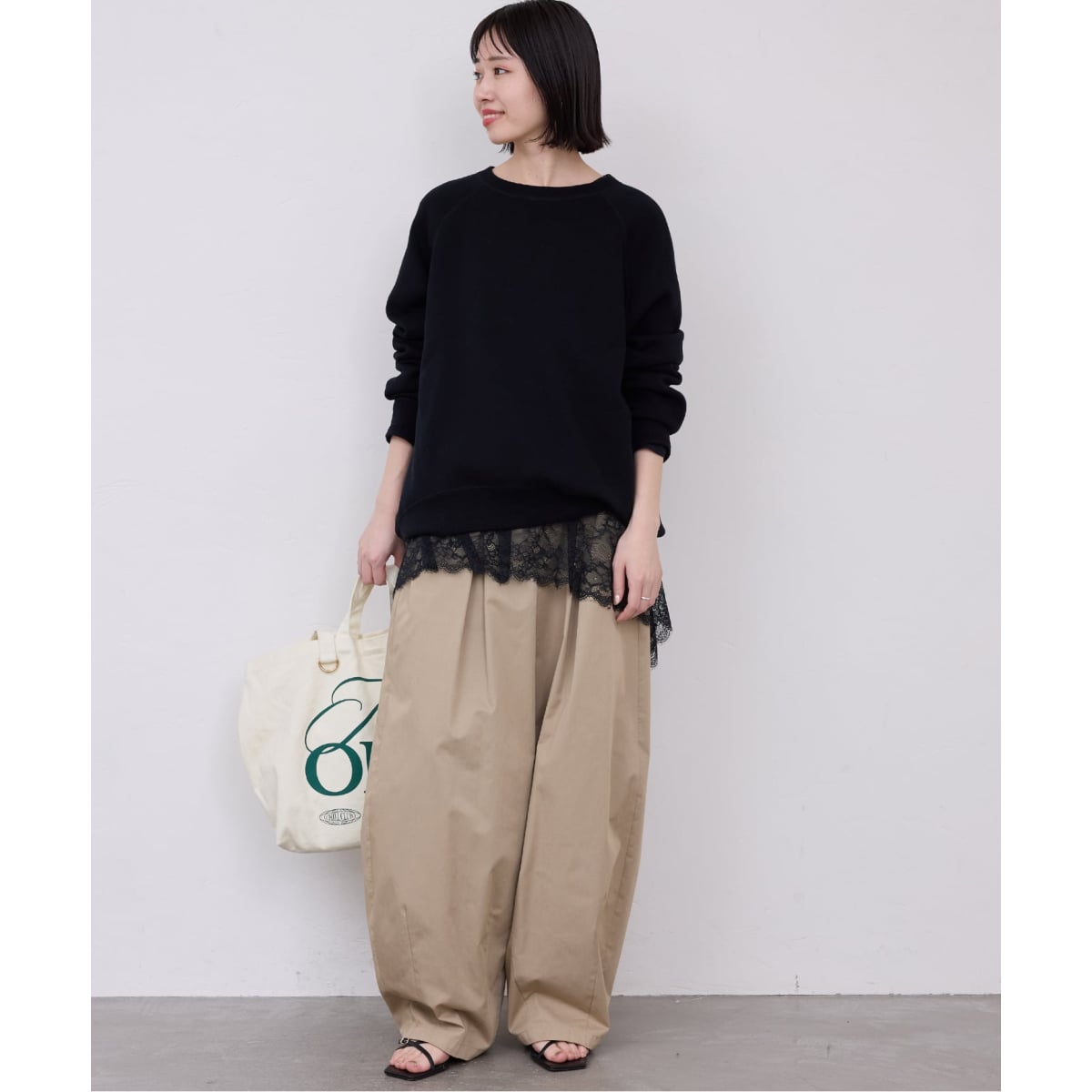 追加3》レースコンビカットソー | スローブ イエナ(SLOBE IENA