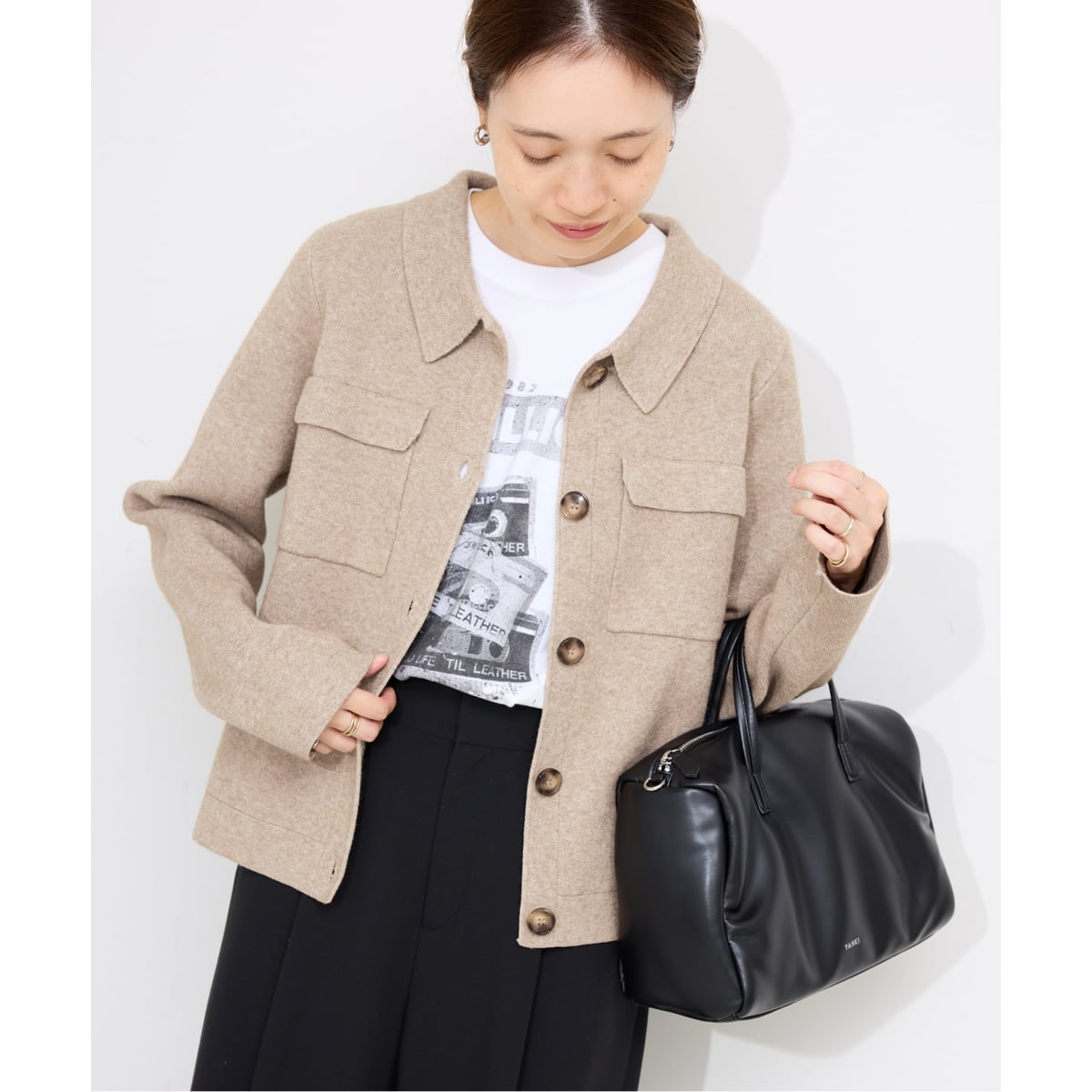 ダブルフェイススナップカーディガン | イエナ(IENA) | マルイウェブ