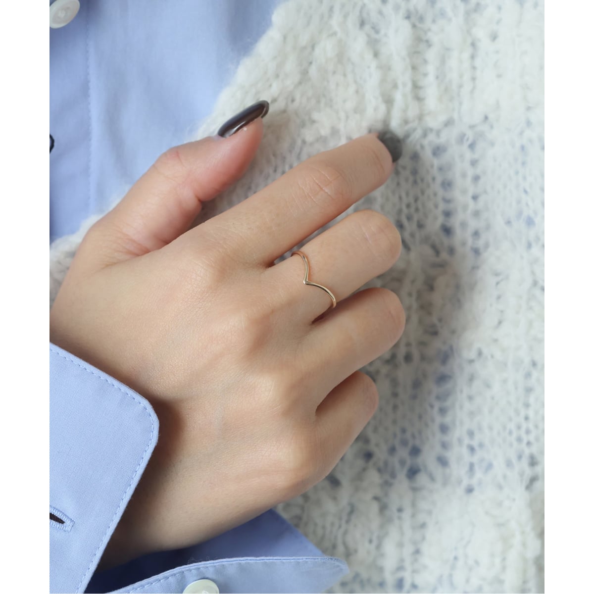 WEB限定サイズあり》SLOBE Vリング K10 | スローブ イエナ(SLOBE IENA