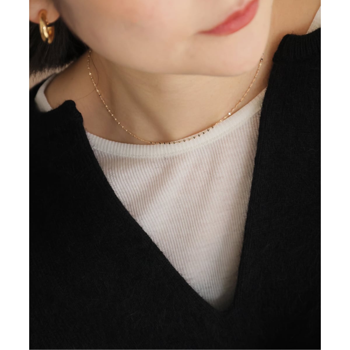 WEB限定/追加3》SLOBE エクレアネックレス37cm K10 | スローブ イエナ