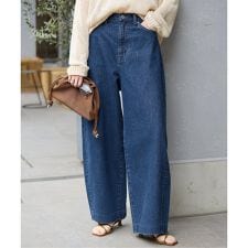 LE DENIM カーブバギーデニムパンツ