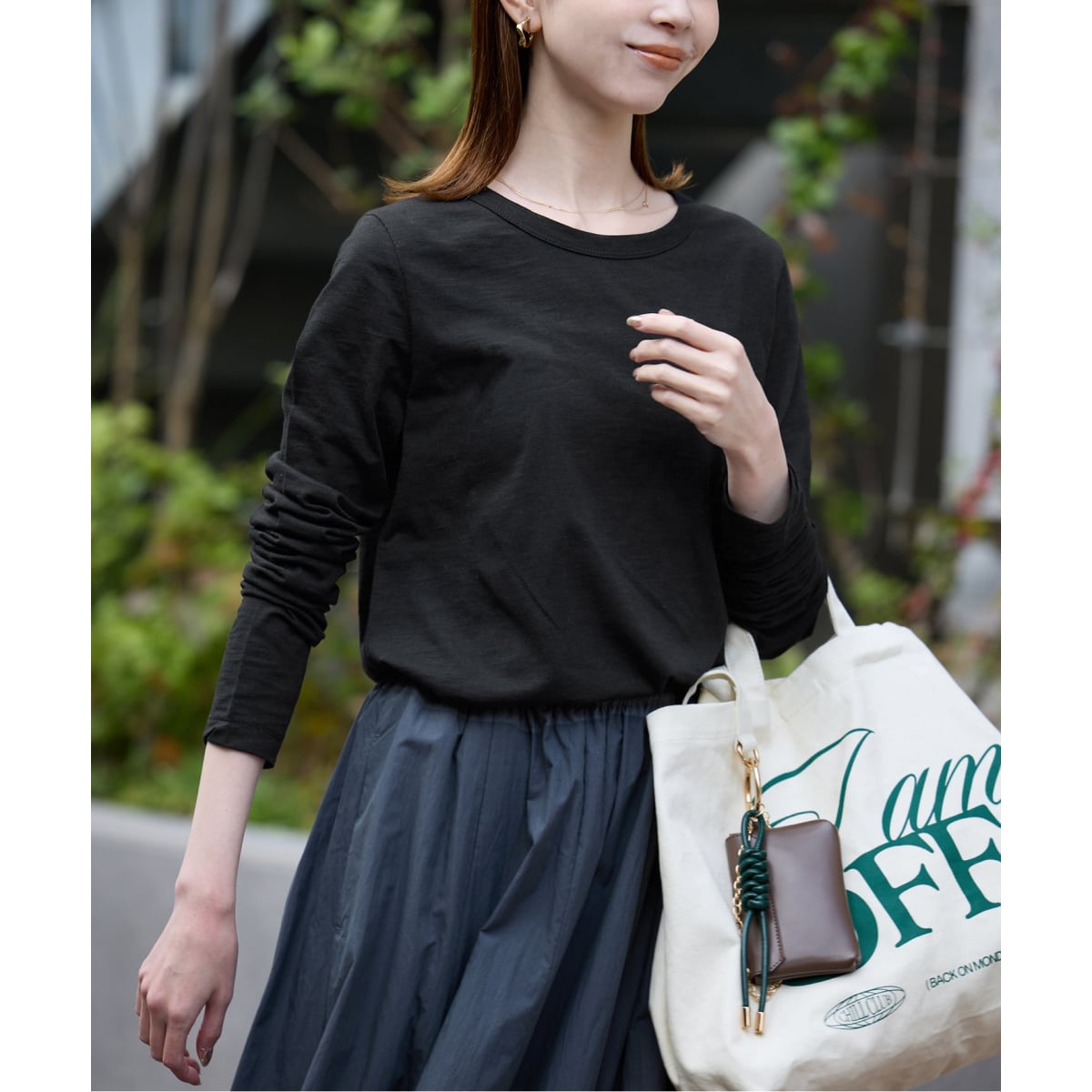 追加2》スラブ天竺クルーネックロンTEE | スローブ イエナ(SLOBE IENA