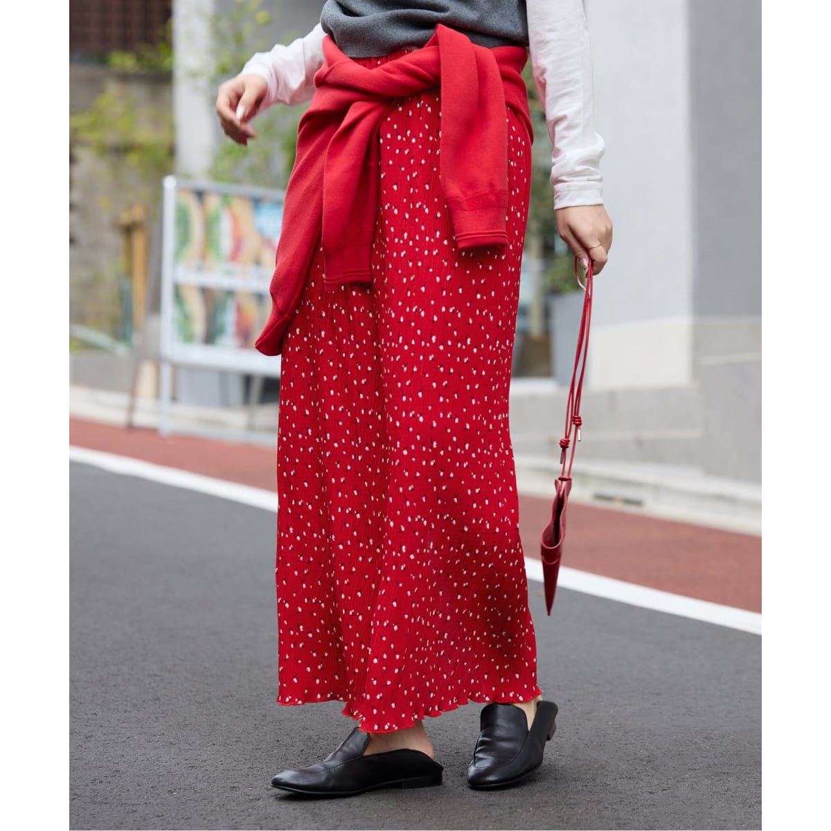 フラワーエンブロイダリーベロアスカート | スローブ イエナ(SLOBE