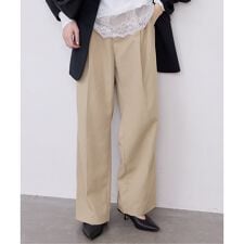 《セットアップ対応可/WEBのみ4サイズ展開》撥水2タックチノパンツ