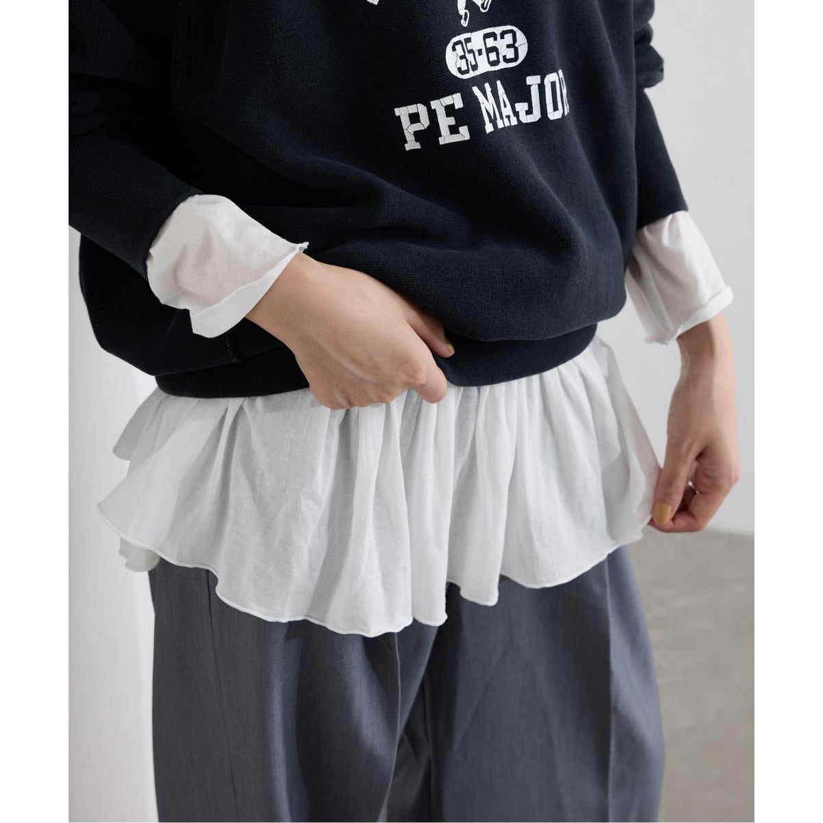 レースコンビカットソー | スローブ イエナ(SLOBE IENA) | マルイ