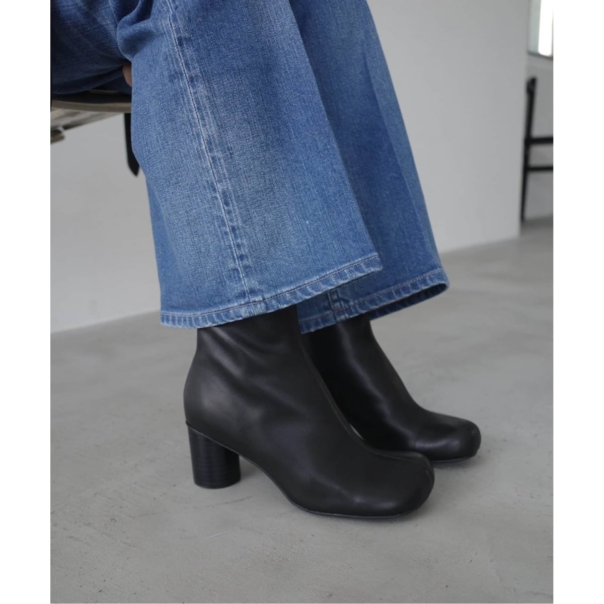 追加3》SLOBE スクエアトゥショートブーツ | スローブ イエナ(SLOBE