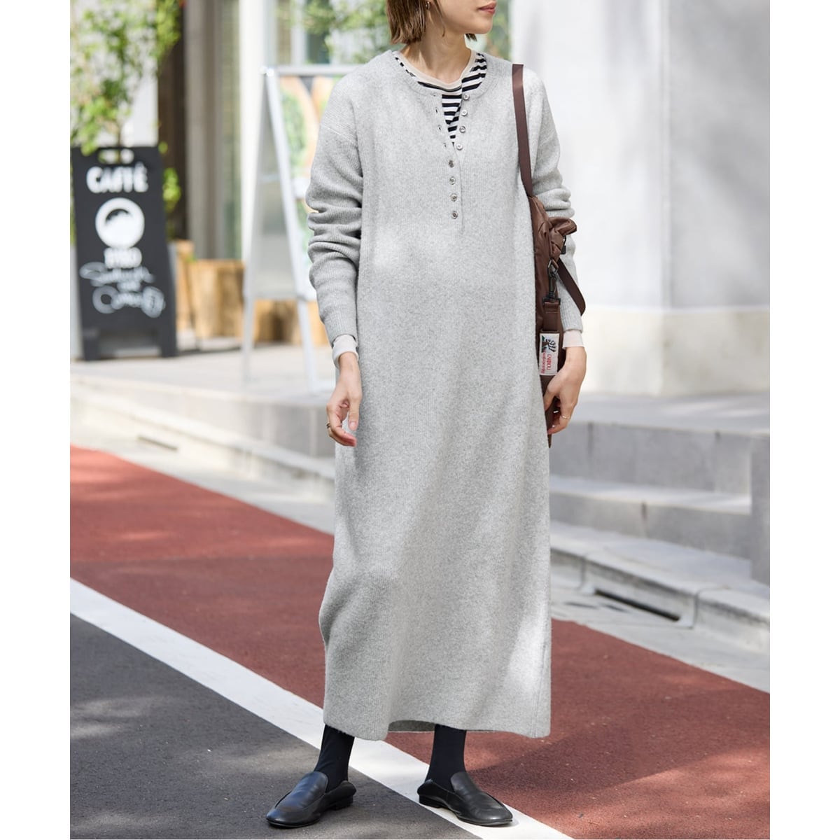 ウール混ジャージーフレアワンピース | スローブ イエナ(SLOBE IENA