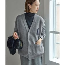 《WEB限定/追加2予約》サガラ刺繍スウェットライクニットカーディガン