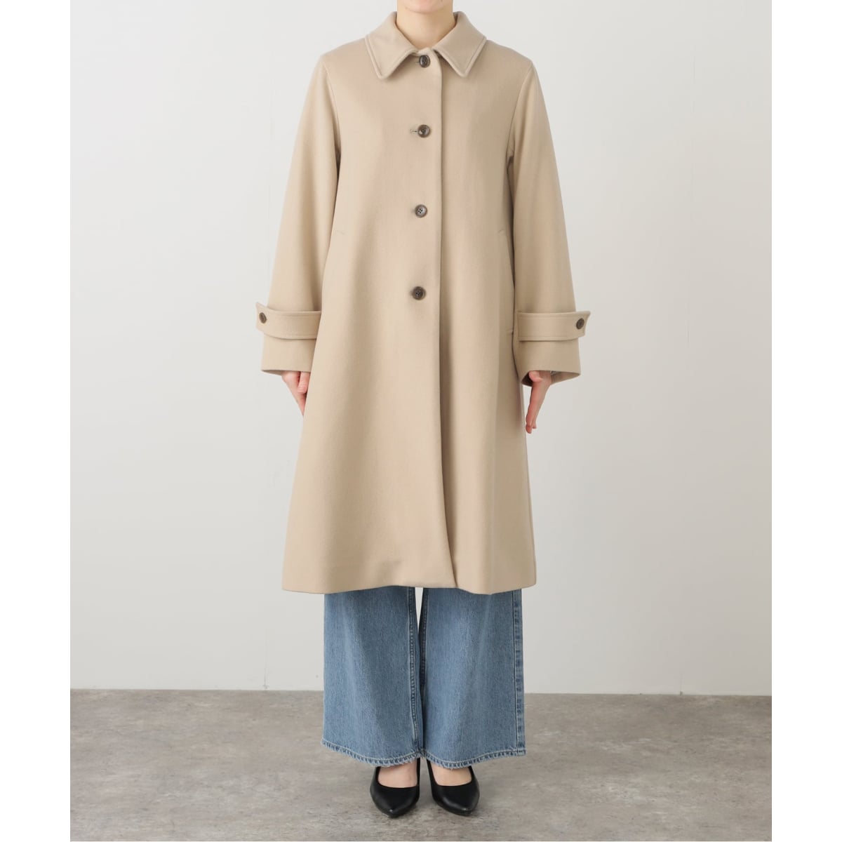 Super100s ステンカラーコート | スローブ イエナ(SLOBE IENA