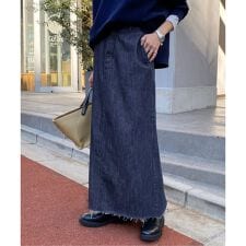 LE DENIM BOXY TUCK デニムスカート