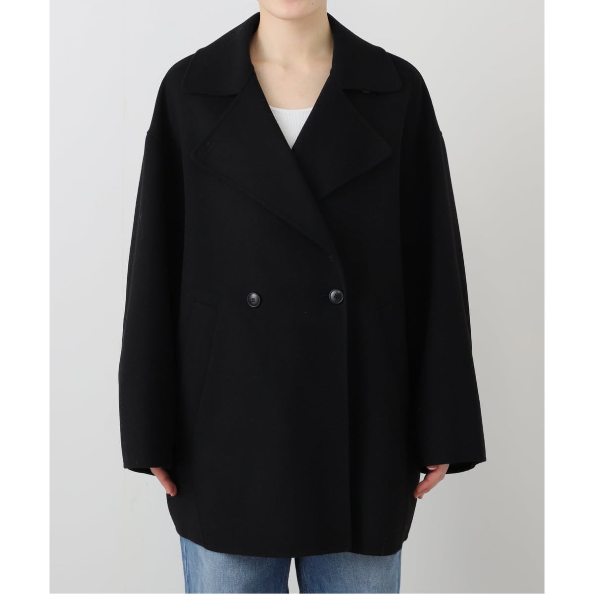 HAMILTONダブルフェイスウールショートコクーンコート◇ | スローブ