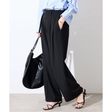 《4サイズ展開》ベルテット2タックストレートパンツ