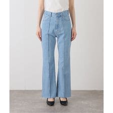LE DENIM PINNED FLARE LEG