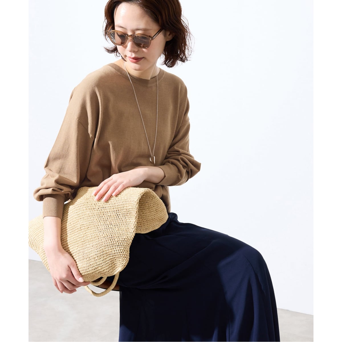 SLOBE IENA スローブイエナ＊キュプラ プルオーバー ブラウス SLOBE IENA（スローブイエナ） ニット セーター 「シリーズあり