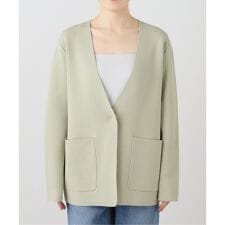 ミラノリブVネックニットジャケット