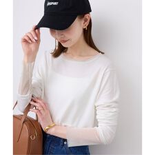 《WEB限定/追加予約》レイヤードフロッキードットスリーブロンTEE