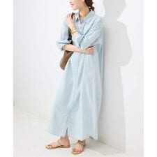 《WEB限定/追加予約》デニムライクシャツワンピース