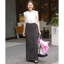 《2枚セット/WEB限定/追加予約》アイラインキャミワンピース×ノースリーブTEEセット