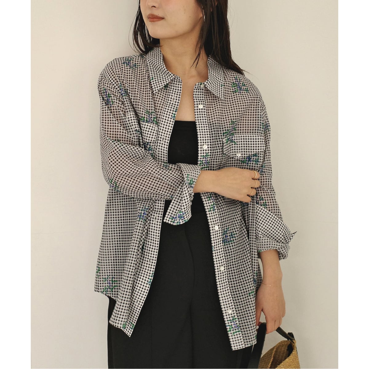 Margaux Dereume × SLOBE cotton silk mix シャツ | スローブ イエナ