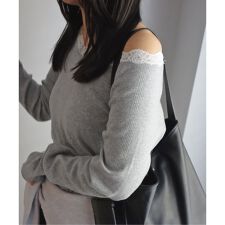 《追加予約》miller/ミラー SLOBE別注 レースカットソー