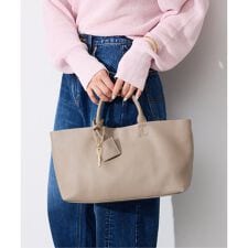 《WEB限定カラーあり/追加6予約》SLOBE レザートートバッグ