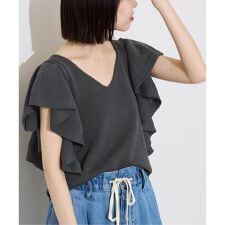 《予約》フレアスリーブニット