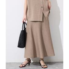 《セットアップ対応可/予約》セミフレアニットスカート