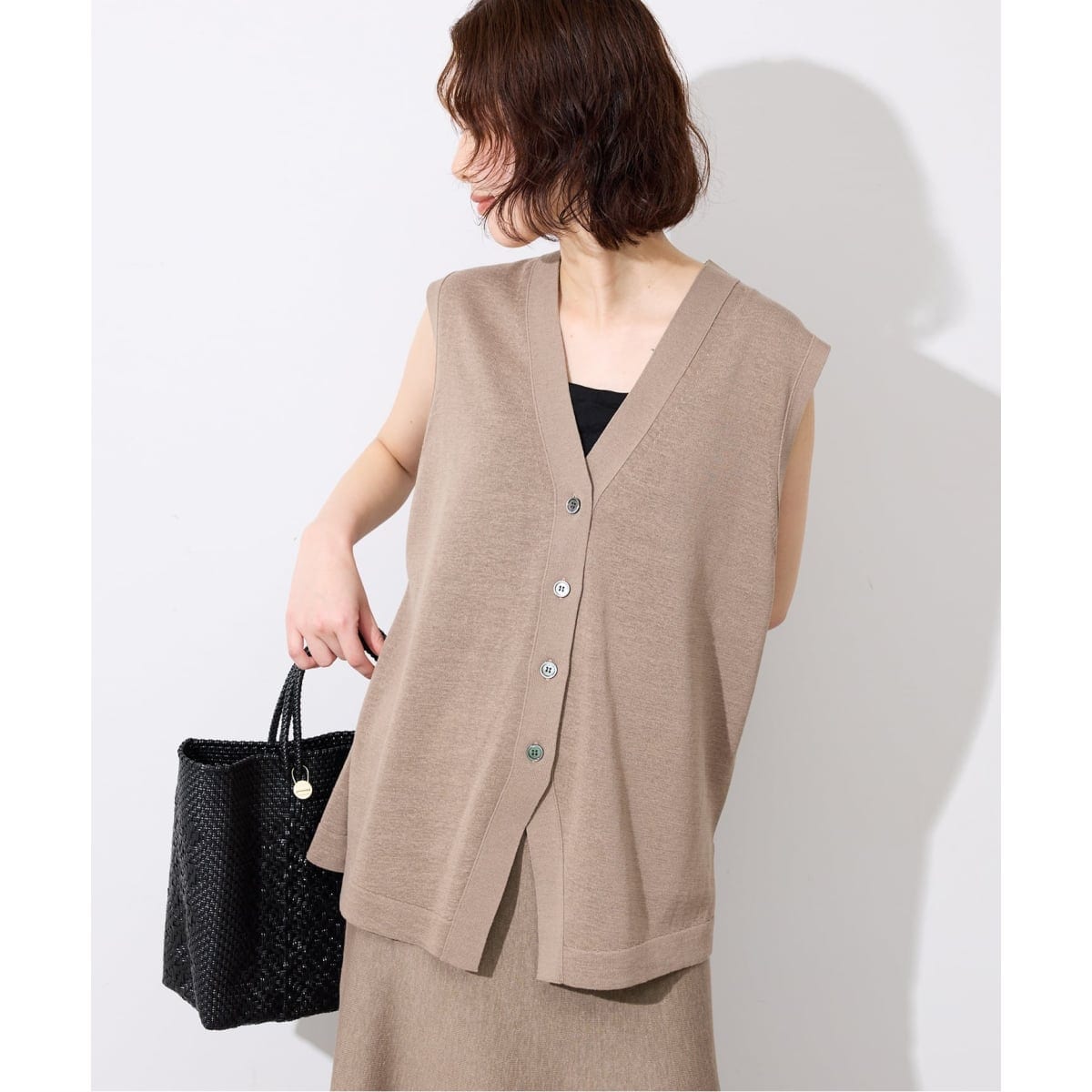 ▼24AW完売美品✨スローブイエナ SLOBE IENA ツイードフリンジベスト SLOBE IENA ツイードフリンジベスト ￥20900 入学式 卒業式 イエナ