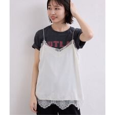 《追加3予約》サテンレースキャミソール