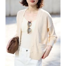 《追加予約》テープヤーンVネックカーディガン