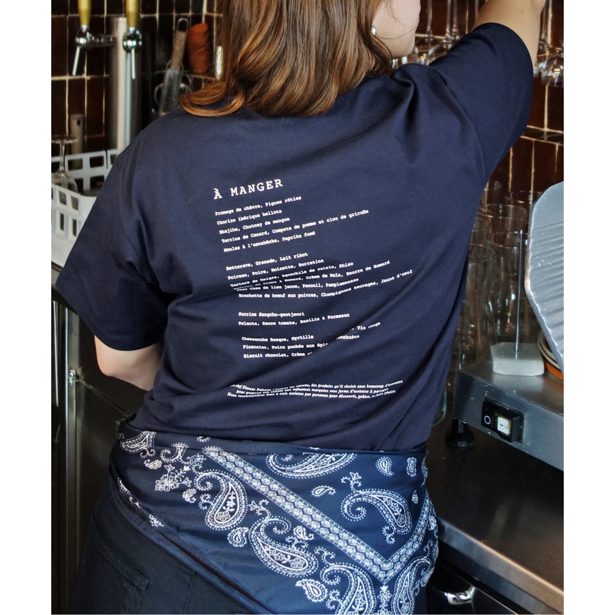 [�}���C]BOUCHE SLOBE�ʒ� MENU TEE/�X���[�u �C�G�i�iSLOBE IENA�j �l�C�r�[