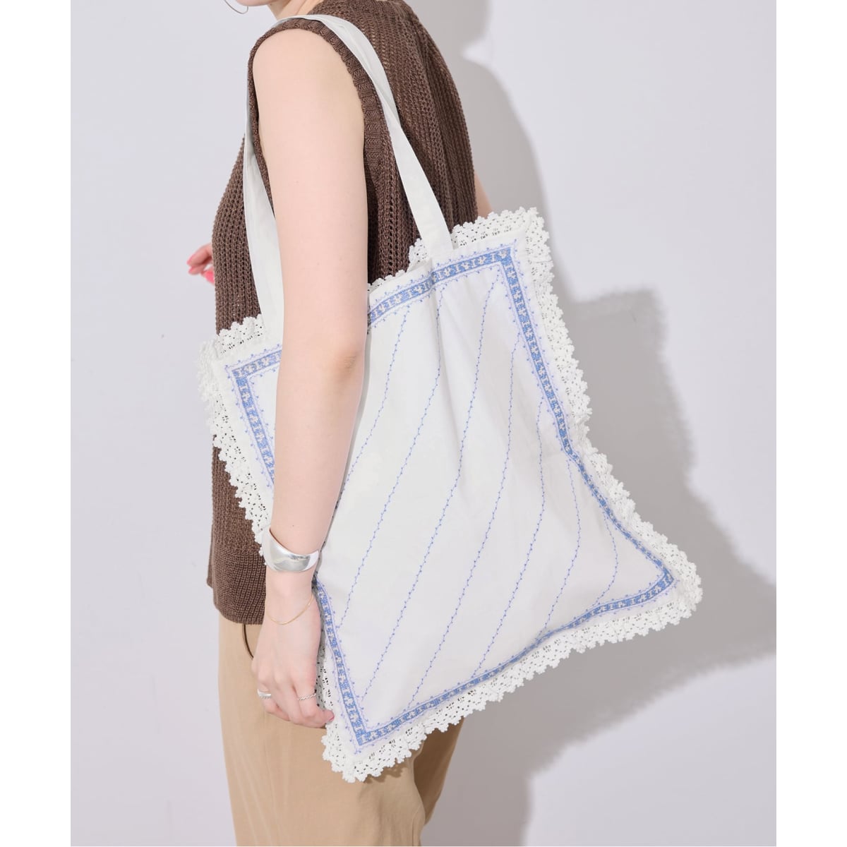 crinkle crinkle crinkle SLOBE別注 handkerchief tote | スローブ