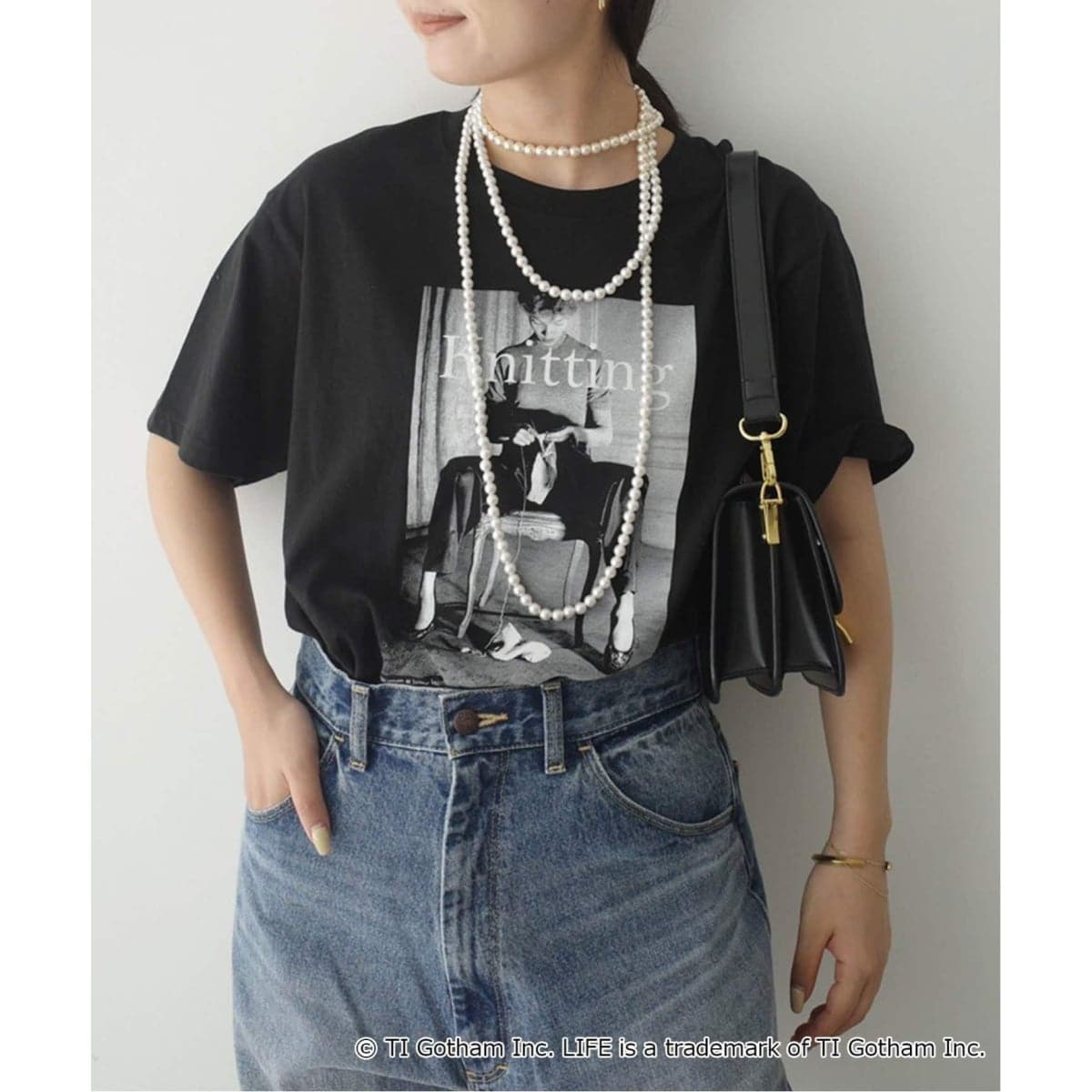 [�}���C]�s�ǉ�3�tGOOD ROCK SPEED SLOBE�ʒ� LIFE PC PHOTO TEE/�X���[�u �C�G�i�iSLOBE IENA�j �u���b�N