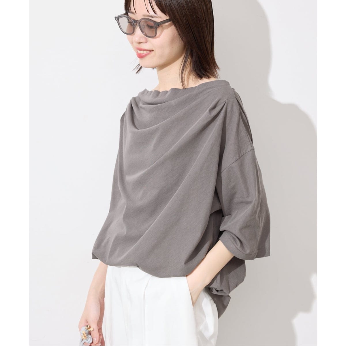 予約》ニュアンスネックBIG TEE | スローブ イエナ(SLOBE IENA
