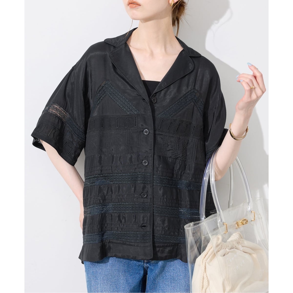 crinkle crinkle crinkle SLOBE別注 tuck lace open co | スローブ